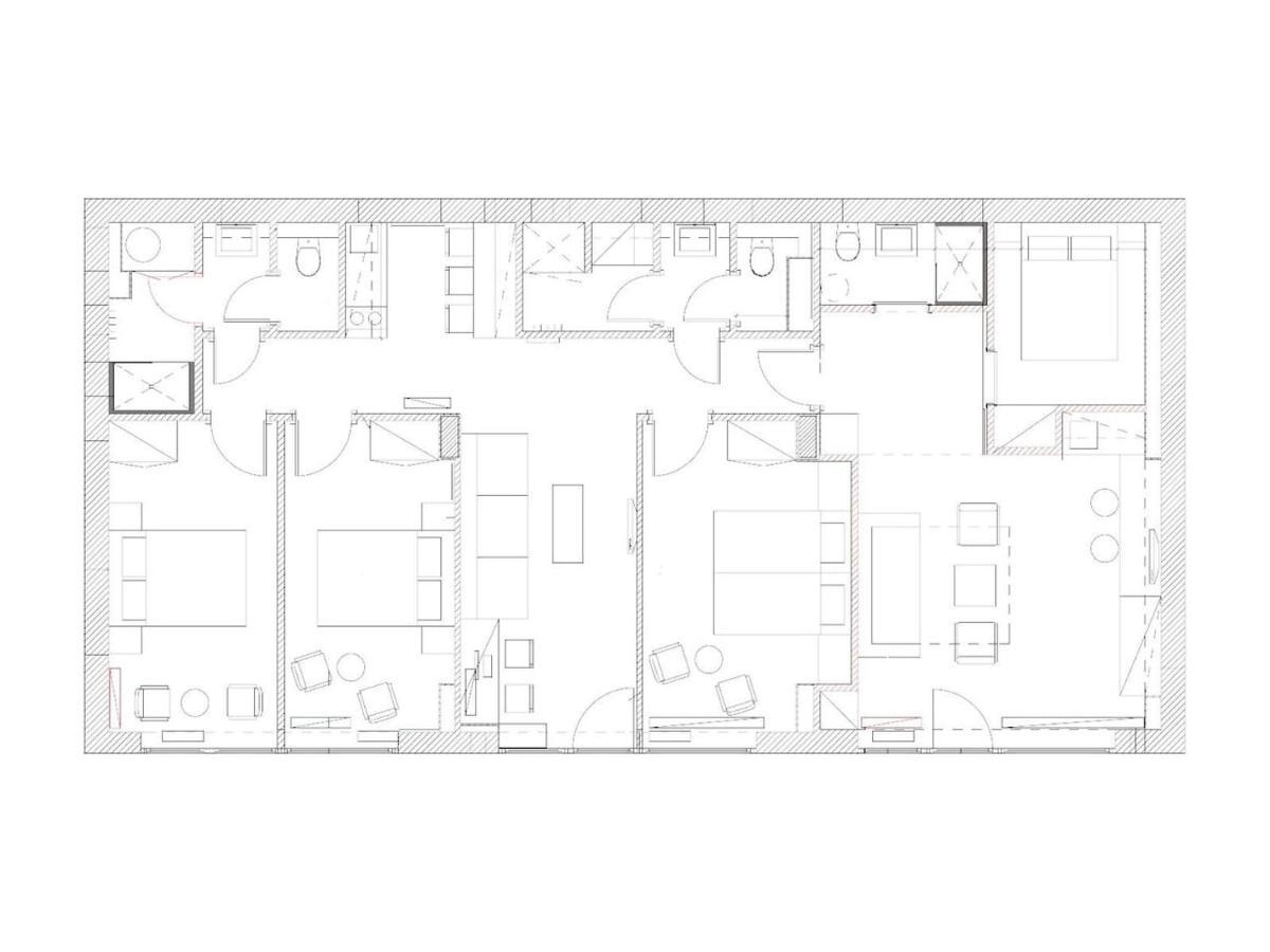 Modern Four Bedroom Apartment In Palace District Budapest Exterior foto